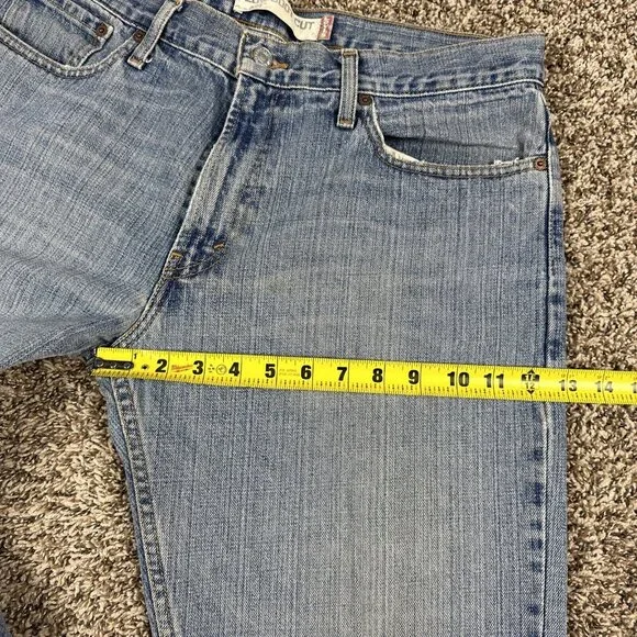 Levis Jeans Mens 34x30 Baggy 527 Bootcut Western Workwear Cotton Y2K Flare - Picture 7 of 12